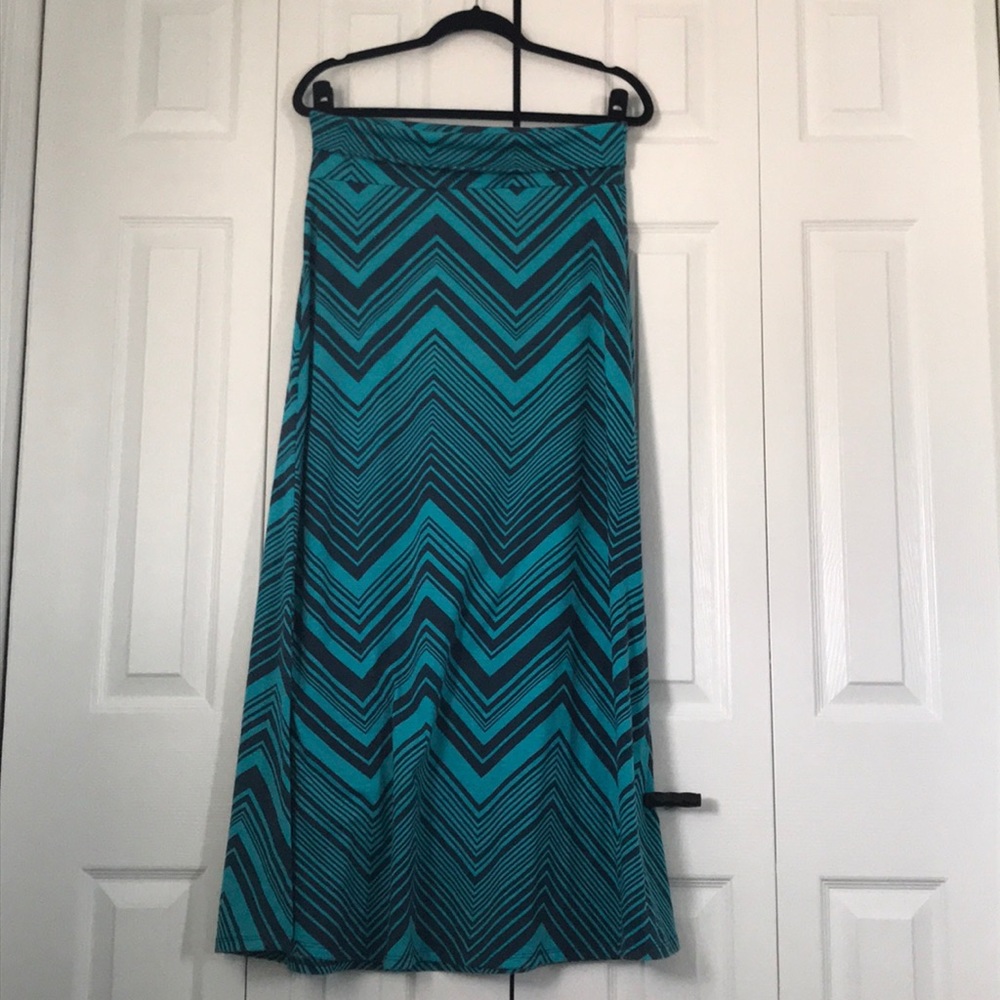SOLD -Chevron Maxi Skirt
